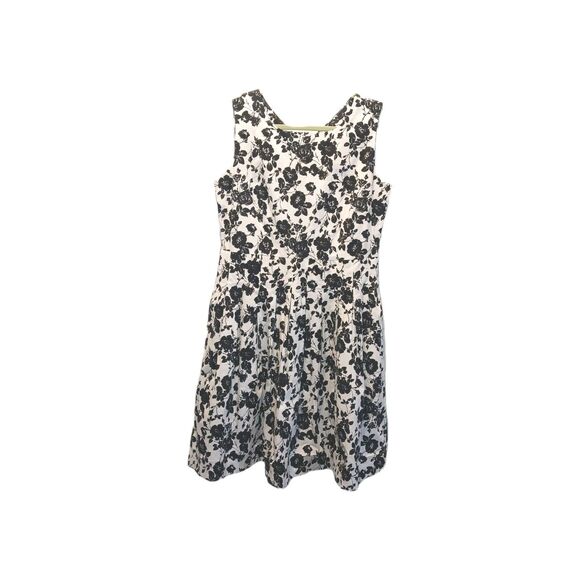 Chadwick's Vintage Floral Sleeveless Dress Size 12 Petite - Picture 1 of 3